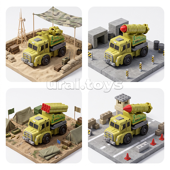 Конструктор (военная серия) в коробке
