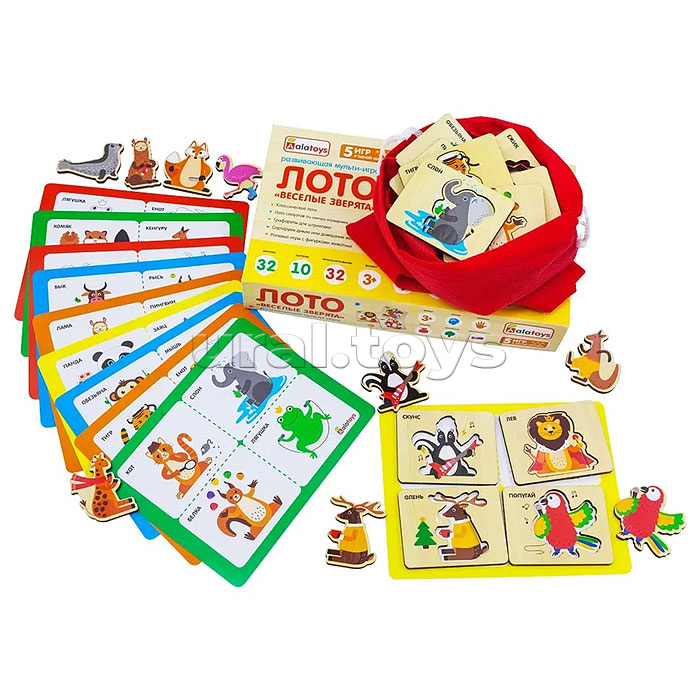 Лото "Веселые зверята"