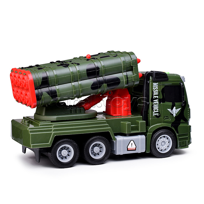 Машина "Военная спецмашина" (свет, звук)  в коробке