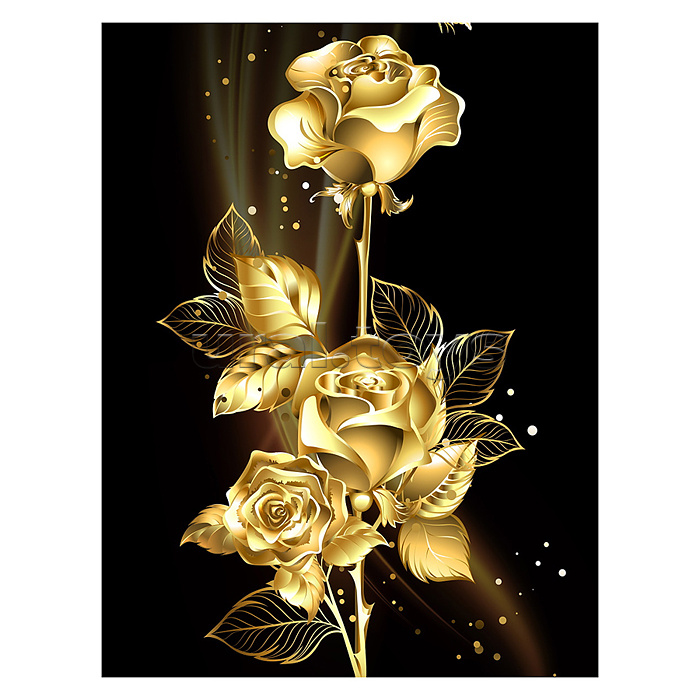 Алмазная мозаика 30х40 "Золотая роза" с подр., с полн. заполн. (30цв) (блест.) Алмазная мозаика 30х40 "Золотая роза" с подр., с полн. заполн. (30цв) (блест.)