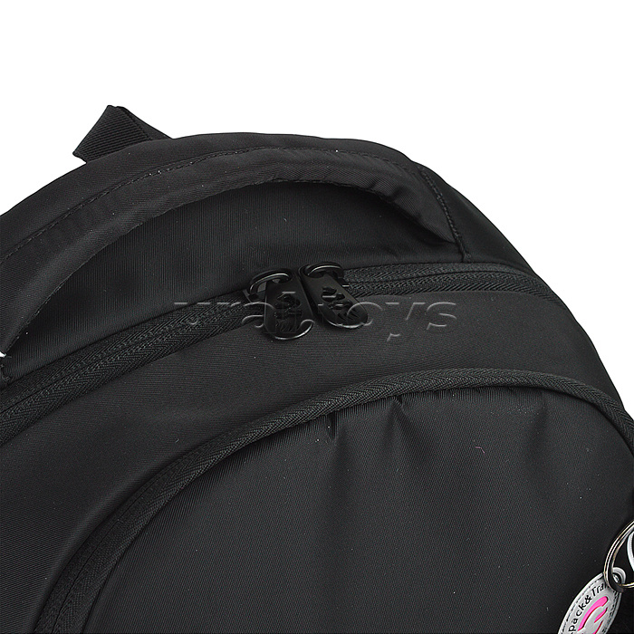 Рюкзак школьный (чёрный - фуксия)