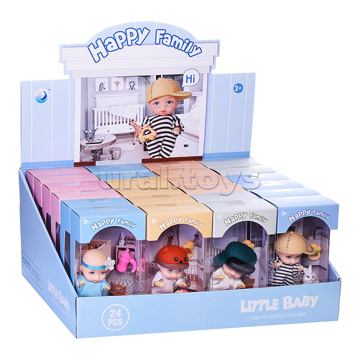 Пупс "Сашенька" с аксессурами, в коробке