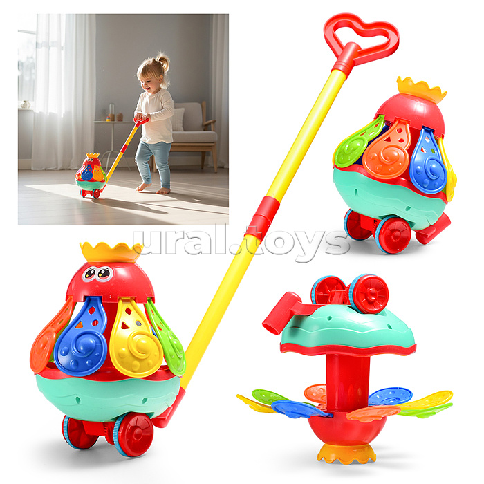 Каталка JT509 "Крутящийся осьминог" в пакете