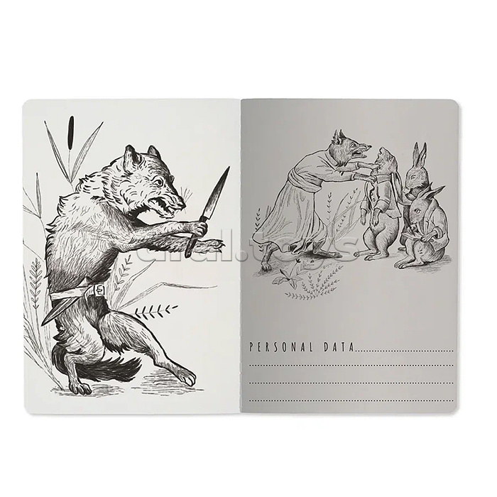 Блокнот-тетрадь 40 л. клетка "Приключения лиса"