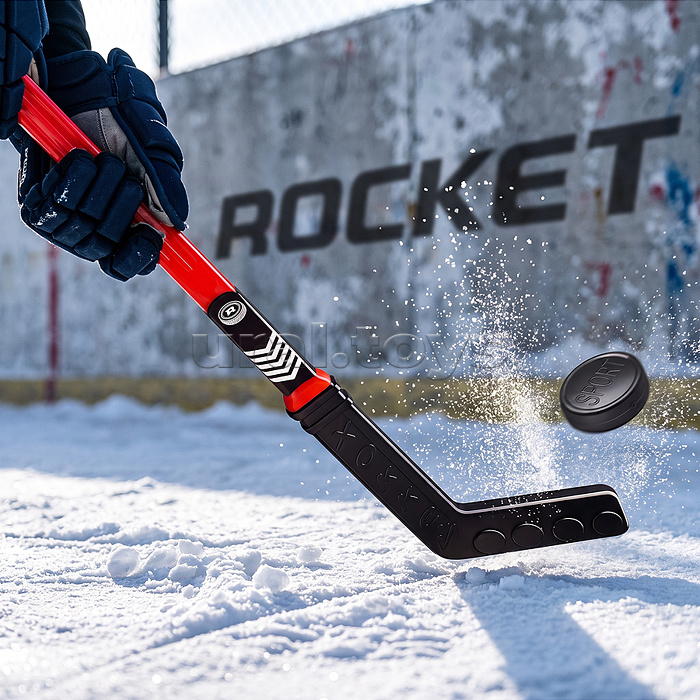 Набор для игры в хоккей "ROCKET",2 клюшки,1 шайба