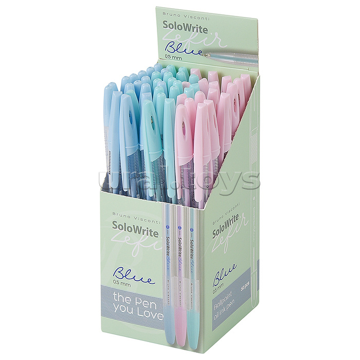 Ручка "Solo Write. Zefir" шариковая, масло, 0.5 мм, синяя