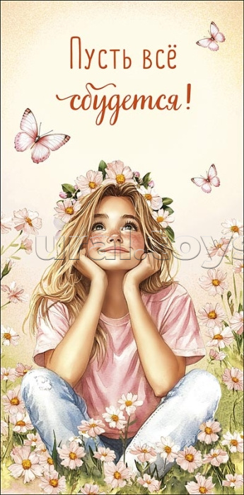 Конверт для денег "Пусть все сбудется"