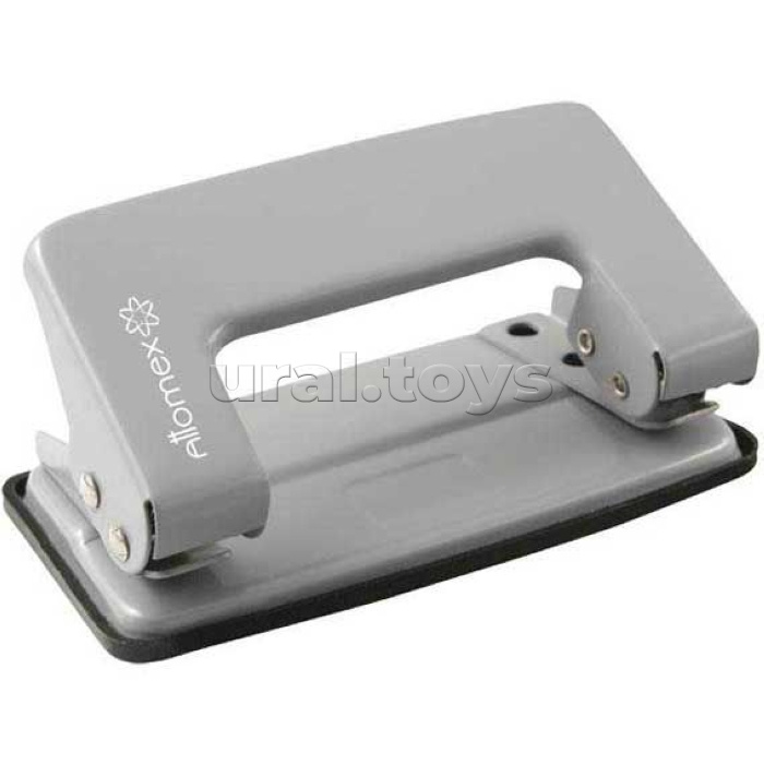 Дырокол "Attomex" (10 листов) металлический, в картонной коробке, серый