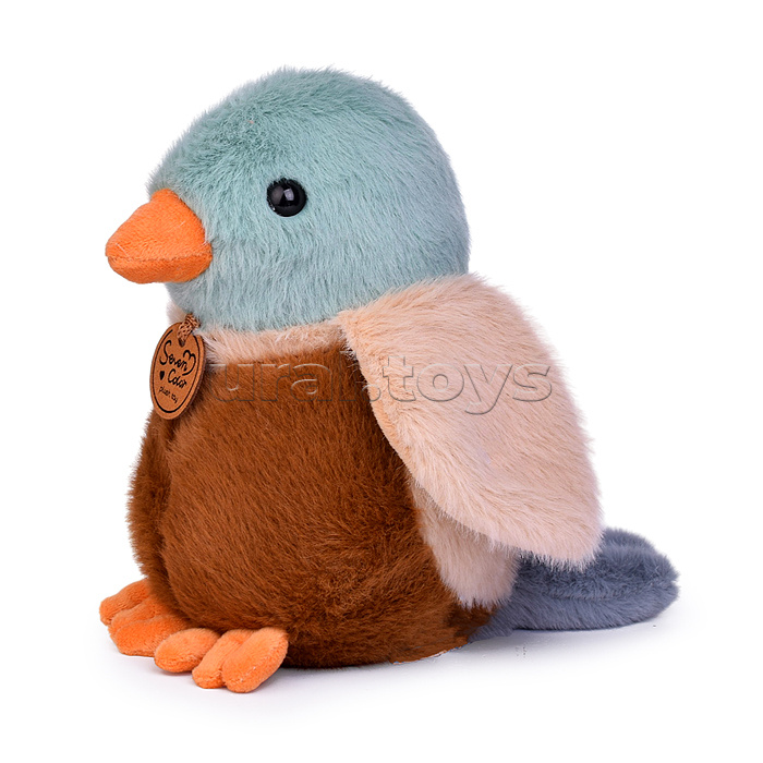 Мягкая игрушка "Птичка с надписью" 19 см