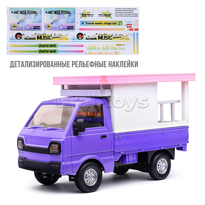 Машина "Музыкальный грузовик" р/у, 27 MHz, в коробке