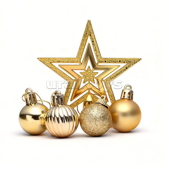 Набор новогодних украшений "Золотое время"