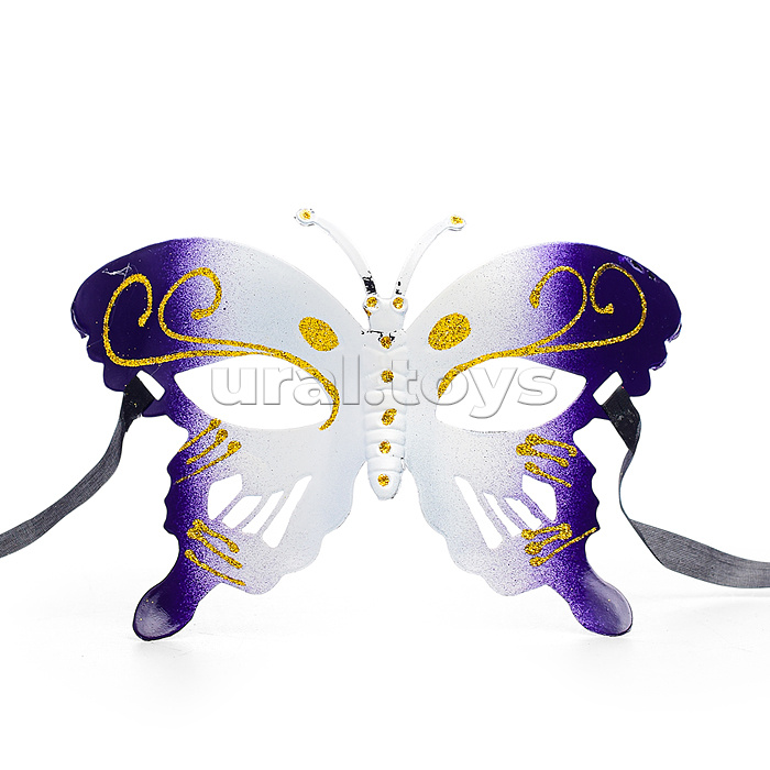 Маска карнавальная "Бабочка" (цвет в ассортименте)