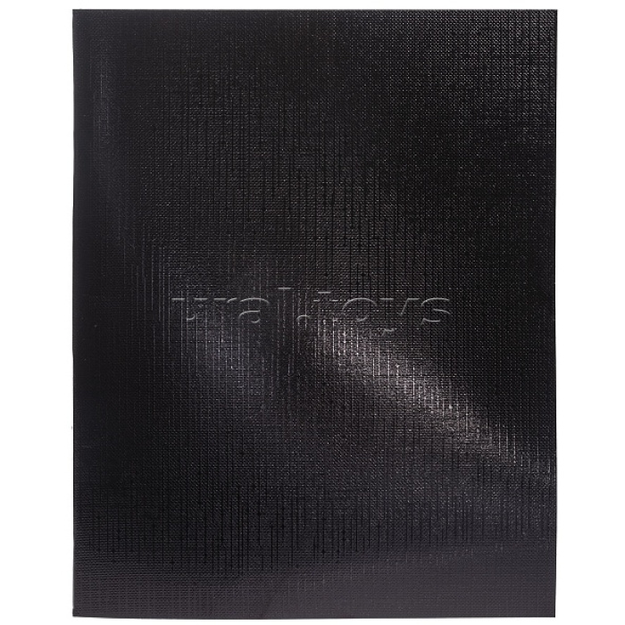 Тетрадь 48л. линия "Metallic" А5 на скобе обложка бумвинил черная