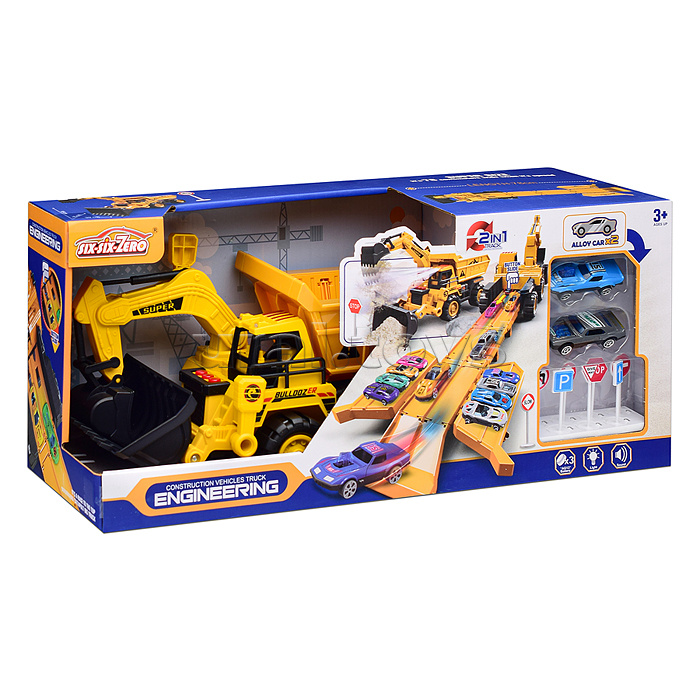 Машина-Катапульта "Экскаватор/Грейдер" в коробке Машина-Катапульта "Экскаватор/Грейдер" в коробке