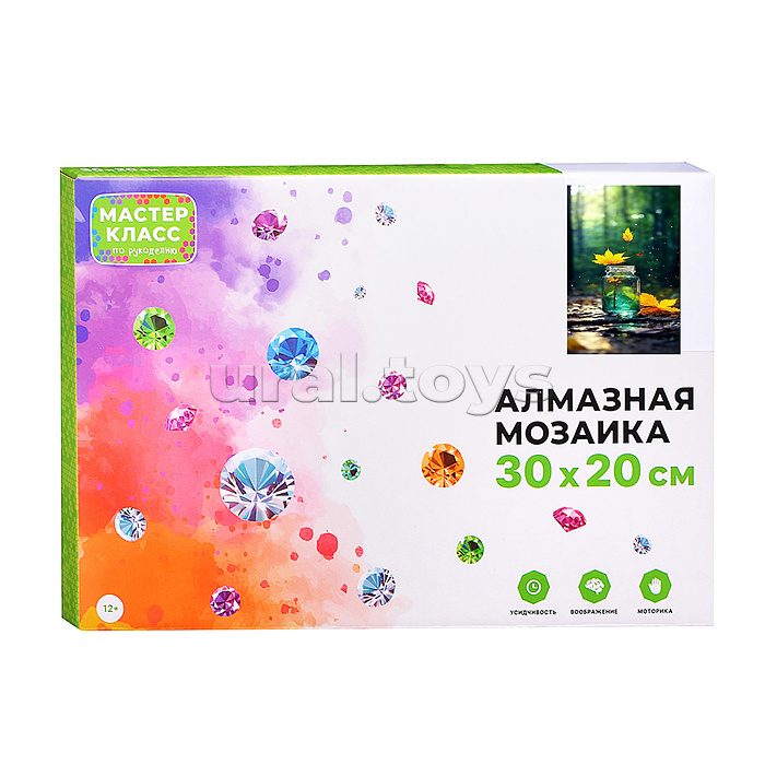 Мозаика алмазная "Осень" (светится в темноте) 30*20 см.