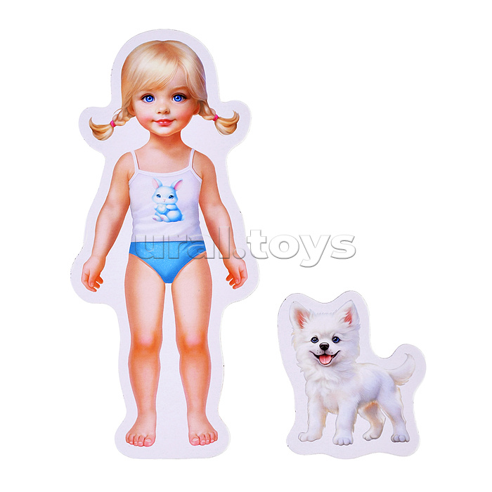 Магнитная игра "Девочка с собачкой"