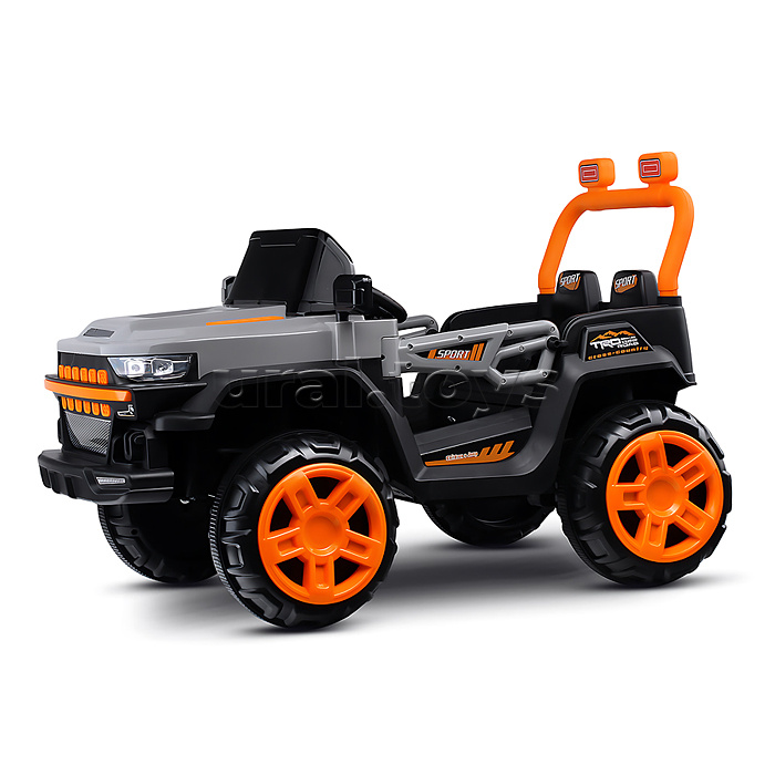 Электромобиль детский "Внедорожник" (цвет серый)