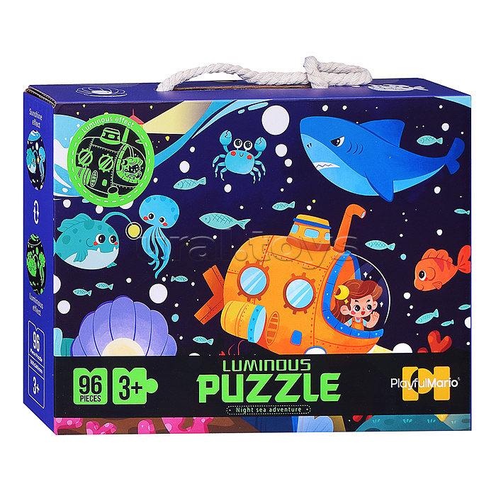 Пазл "Поводный мир" светится в темноте (96 дет.)