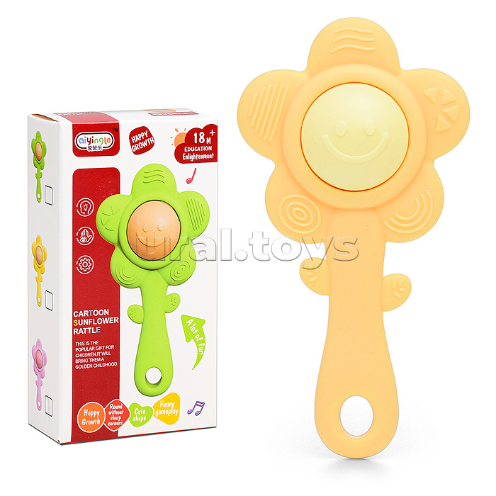 Погремушка "Цветок" в коробке