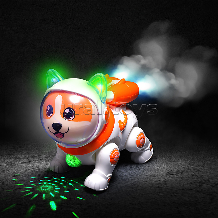 Собака "Космическая" с электрическим распылением, в коробке