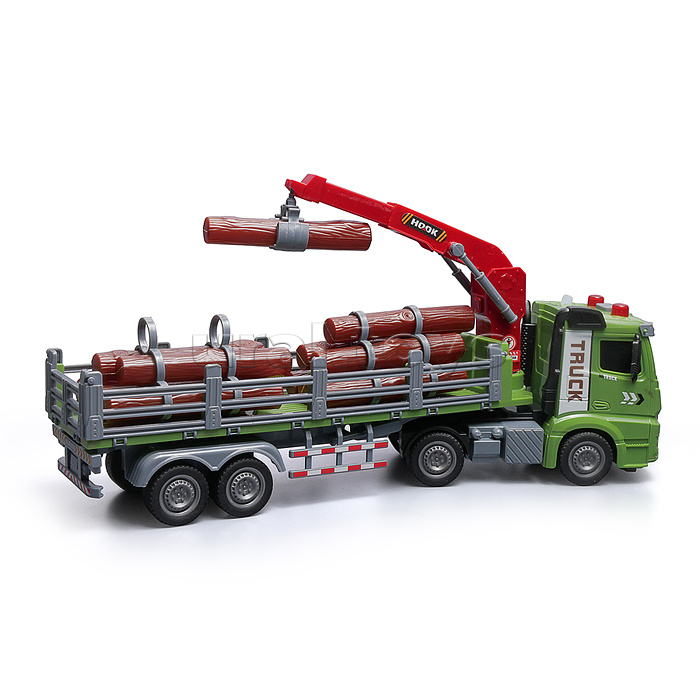 Машина "ДревоТранзит" на батарейках, в коробке