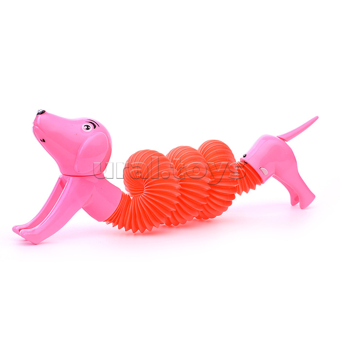 Игрушка-антистресс "Такса" свет (32 см.) в пакете