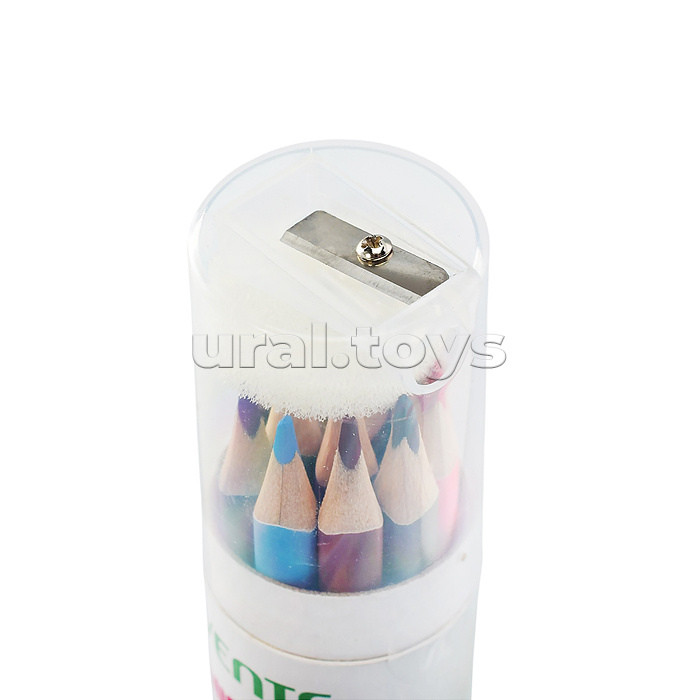 Карандаши цветные "Triolino Ultra 4М. Balloons" 12 цветов, 4М, диаметр грифеля 3 мм, трёхгранные, в картонном тубусе с точилкой