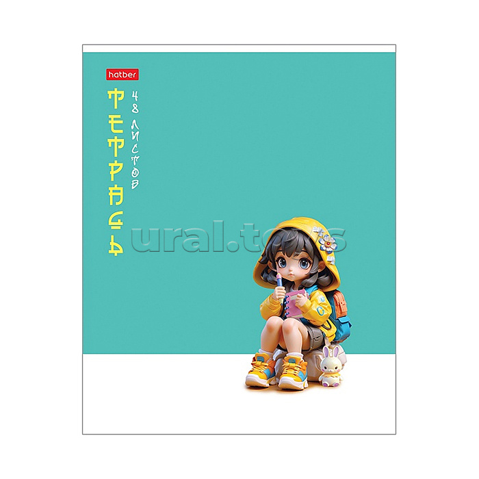 Тетрадь 48л. клетка "Kawaii" А5