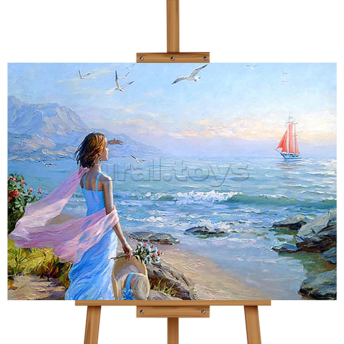 Набор для рисования "Картина по номерам 40х50 см. Алые паруса"