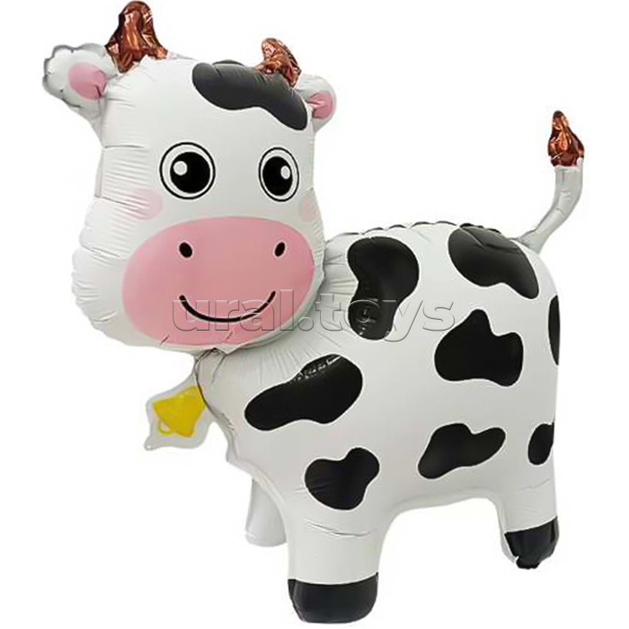 Шар 3D (24''/61 см) Фигура, Милая корова, 1 шт. в уп.