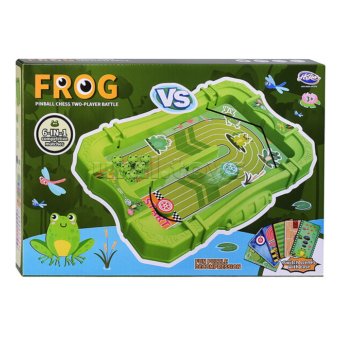 Игра настольная "Спортивный интерес" 6в1, в коробке