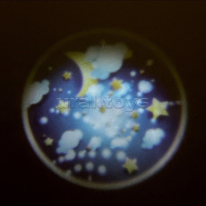 Проектор-ночник "Улитка" на батарейках, в коробке