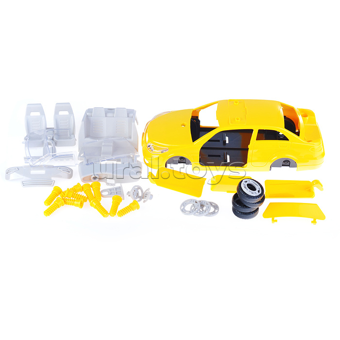 Машина - конструктор "Такси" с отверткой, в коробке Машина - конструктор "Такси" с отверткой, в коробке