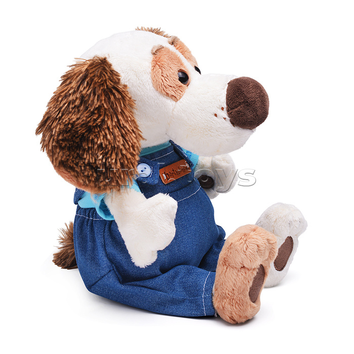 Собака Бартоломей baby в комбинезоне "Деним"