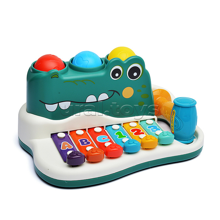 Металлофон "Крокодил" в коробке