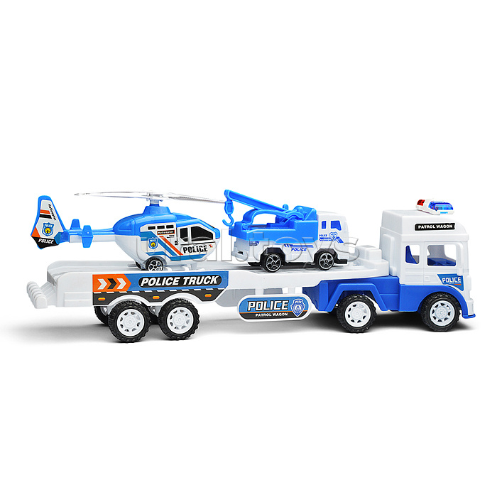 Автовоз "Полиция" с техникой, под колпаком