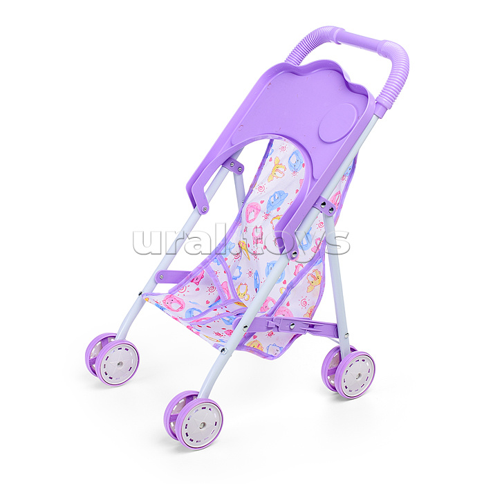 Коляска для кукол (металлическая, складная, прогулочная, цвет в ассортименте)