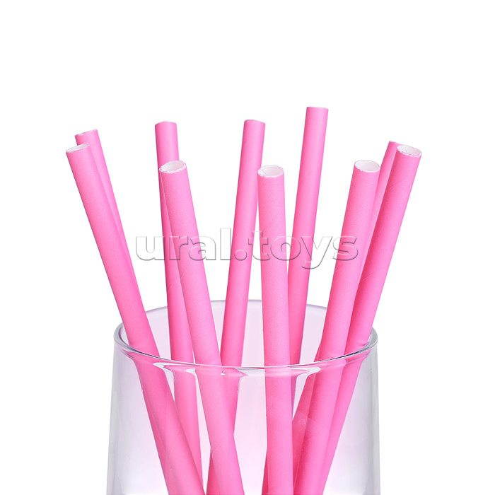 Набор посуды одноразовой "Очаровательный единорог" трубочки (10 шт.)