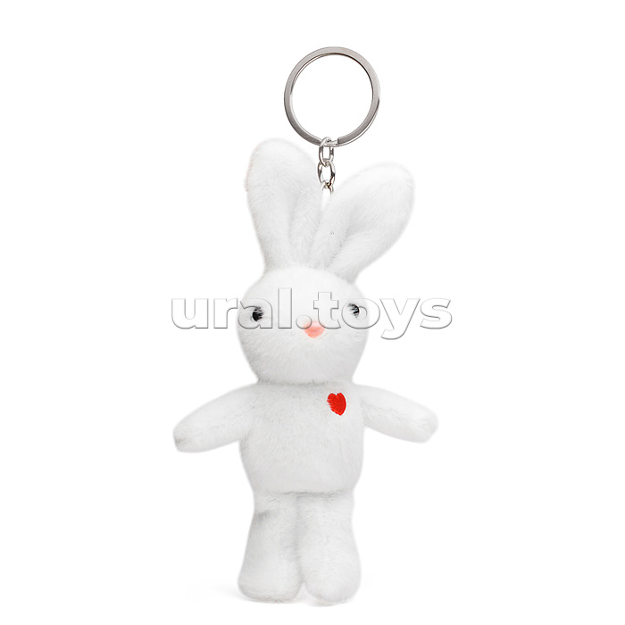 Мягкая игрушка-брелок "Заяц", аромат., с маленьким сердечком 18см