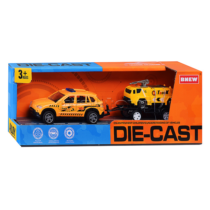 Машина "Городская стройка" металл, в коробке