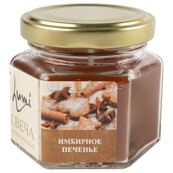 Свеча ароматическая в банке "Имбирное печенье" 5х6 см, 1 шт. с держат. Свеча ароматическая в банке "Имбирное печенье" 5х6 см, 1 шт. с держат.