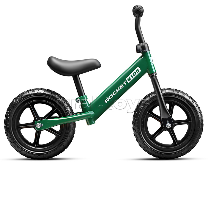 Беговел 12" Rocket, колеса EVA, цвет темно-зеленый