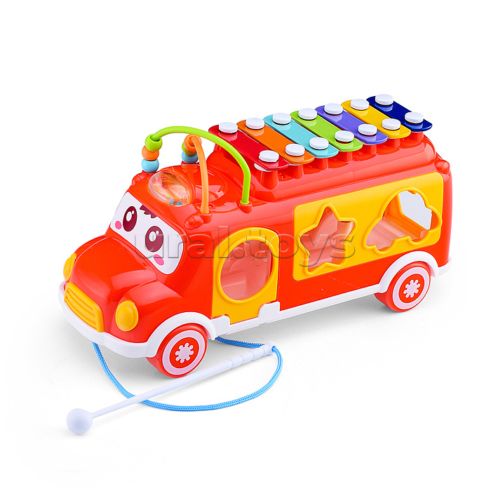 Сортер-металлофон "Музыкальный автобус" в коробке