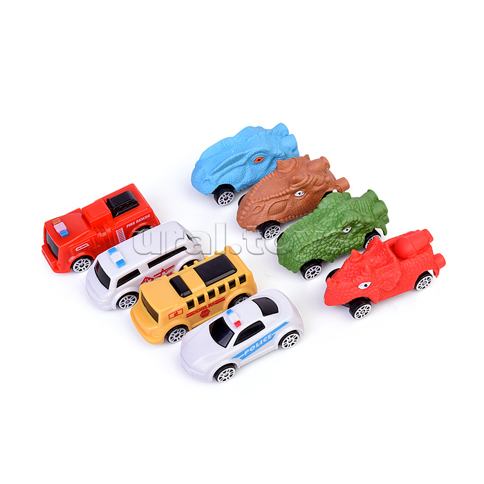 Паркинг-Трек "Городская эстакада с динозаврами" в коробке