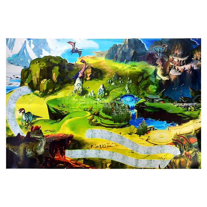 Паркинг-Трек "Городская эстакада с динозаврами" в коробке