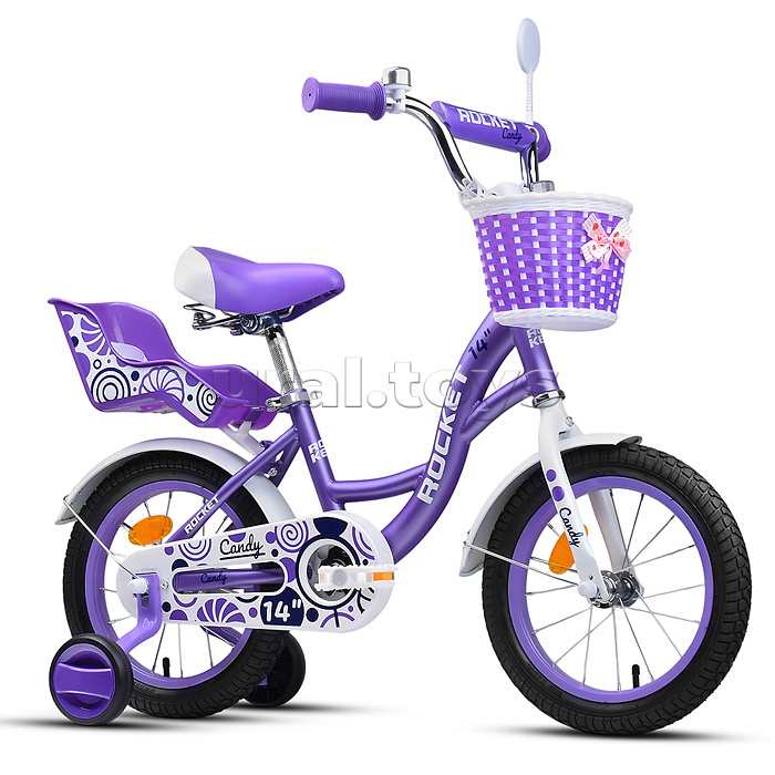 Велосипед 14" Rocket Candy, цвет фиолетовый