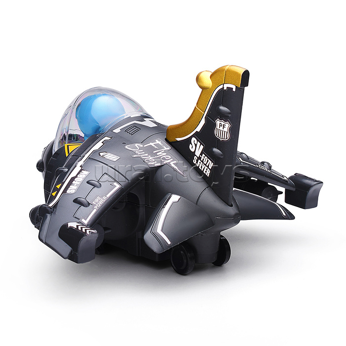 Самолет "Истребитель" на батарейках, в коробке