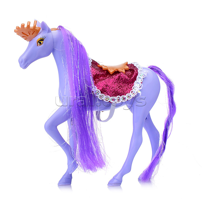 Кукла с лошадкой-единорогом, в коробке