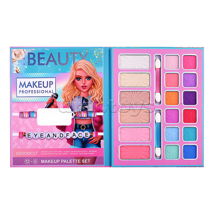 Косметика детская "Лицо каждого" (палетка теней)