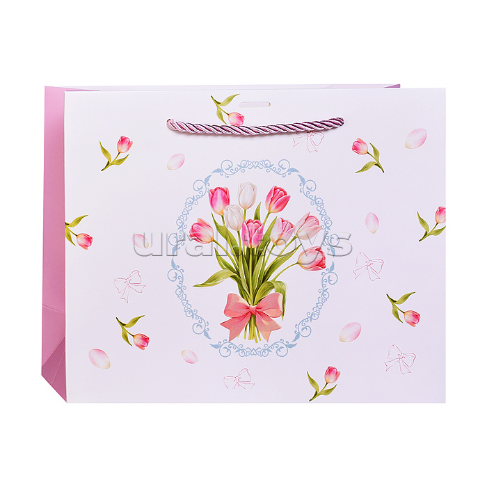 Пакет подарочный "Подарок весны" 24,5*29,5*9,5см.